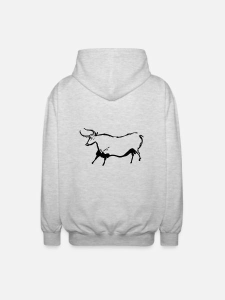 Auroch - Unisex Kapuzenjacke - Hellgrau meliert