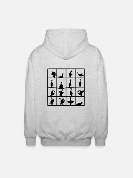 Canard - Veste à capuche unisexe - gris clair chiné