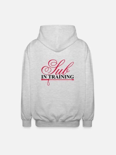 Sub in training - Unisex Kapuzenjacke - Hellgrau meliert