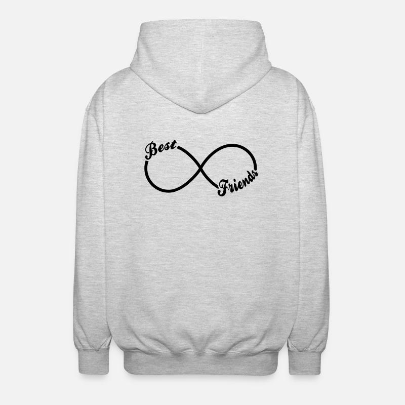 Best Friends Forever - Unisex Kapuzenjacke - Hellgrau meliert