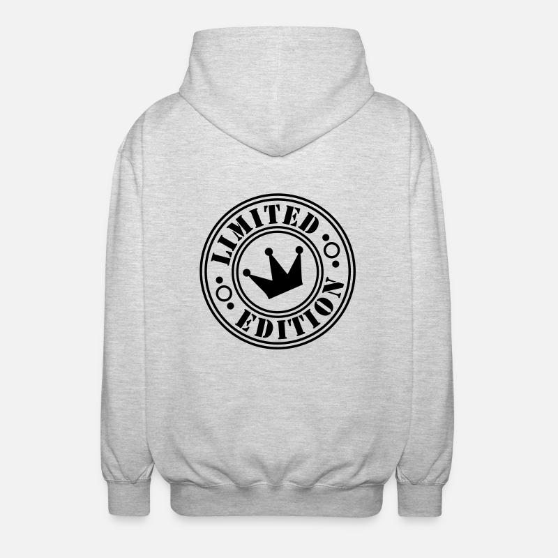 limited edition crown 2ke - Unisex Hooded Jacket - light heather grey