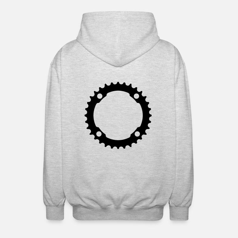 chain ring - Veste à capuche unisexe - gris clair chiné