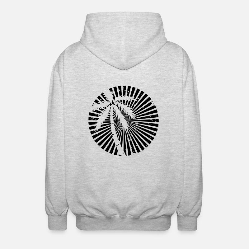 sunset_us - Veste à capuche unisexe - gris clair chiné