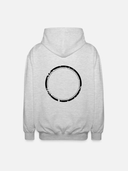 tampon_2 - Veste à capuche unisexe - gris clair chiné
