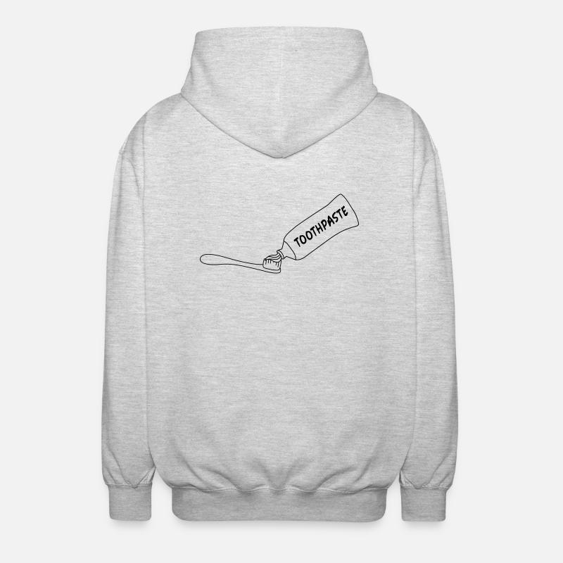 Toothpaste And Toothbrush - Veste à capuche unisexe - gris clair chiné