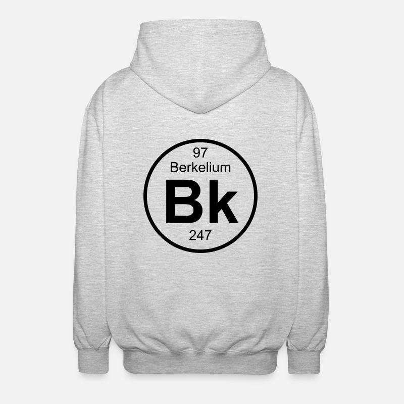 Berkelium (Bk) (element 97) - Unisex Hooded Jacket - light heather grey