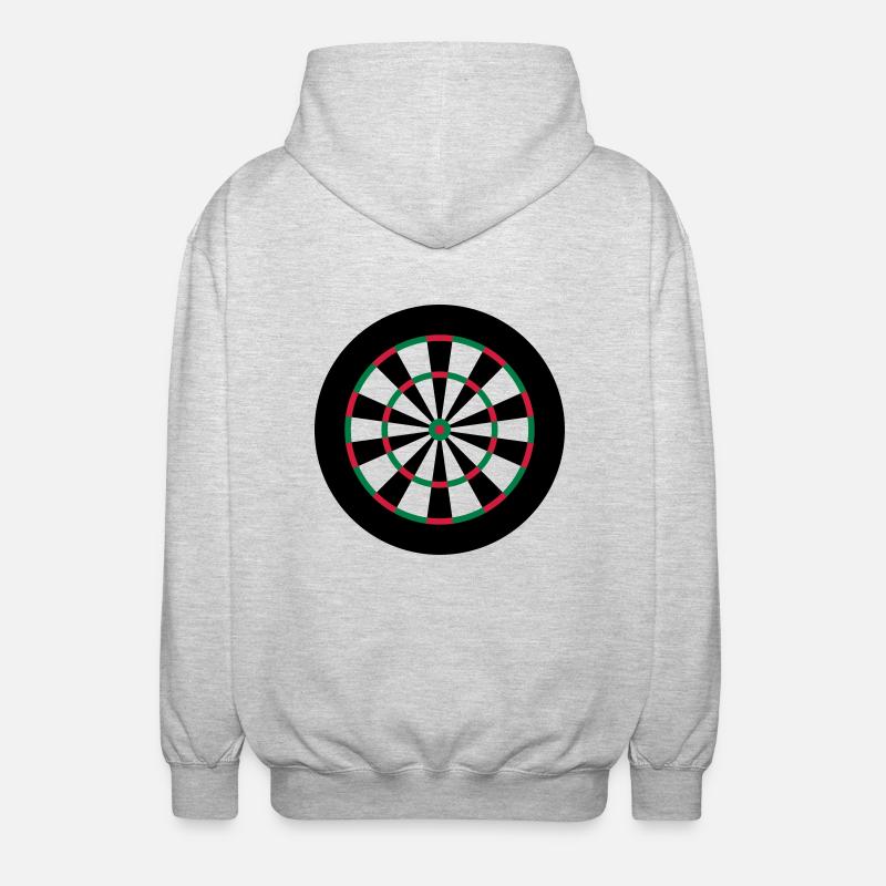 Dart Board - Veste à capuche unisexe - gris clair chiné