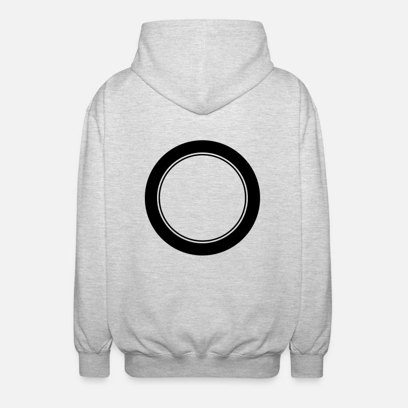 Logo / / anniversaire emblème / / équipe / / Club - Veste à capuche unisexe - gris clair chiné