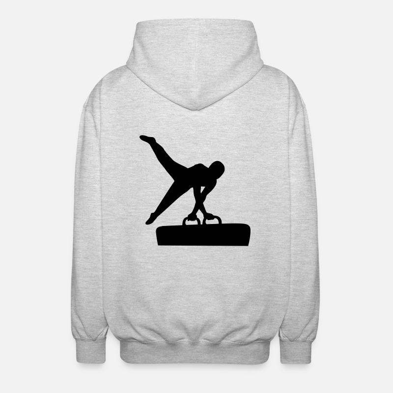Turnen - Unisex Kapuzenjacke - Hellgrau meliert