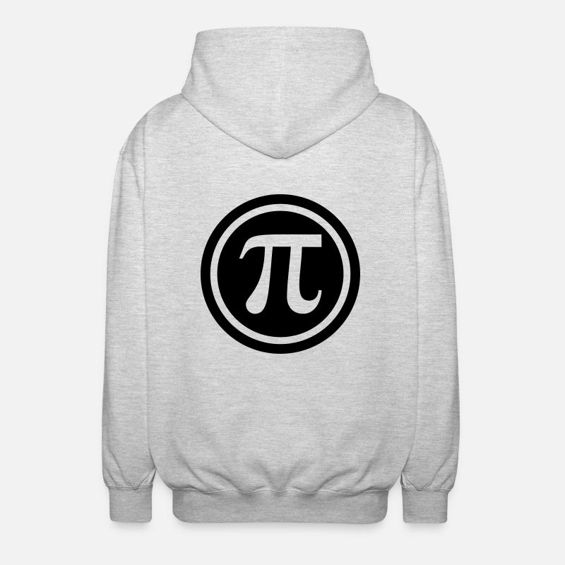 Pi - Unisex Kapuzenjacke - Hellgrau meliert