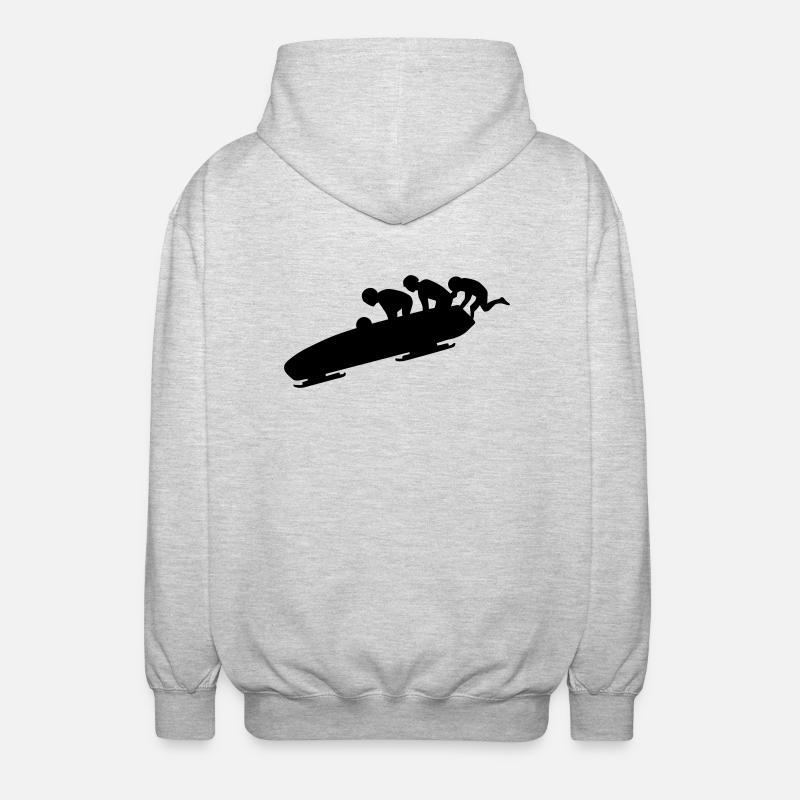 Bobsleigh - Veste à capuche unisexe - gris clair chiné