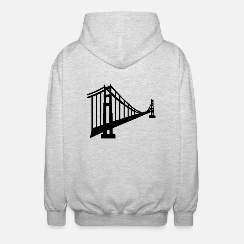 San Francisco - Veste à capuche unisexe - gris clair chiné
