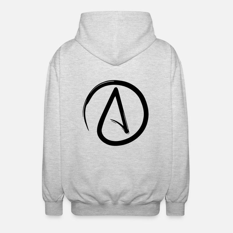Atheist - Unisex Kapuzenjacke - Hellgrau meliert