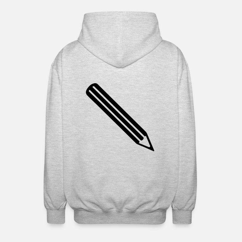 Crayon - Veste à capuche unisexe - gris clair chiné