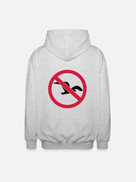 Seagull - Unisex Hooded Jacket - light heather grey
