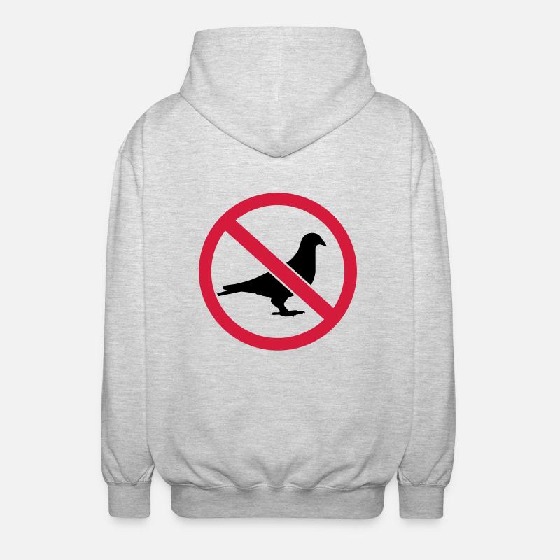 Taube - Unisex Kapuzenjacke - Hellgrau meliert