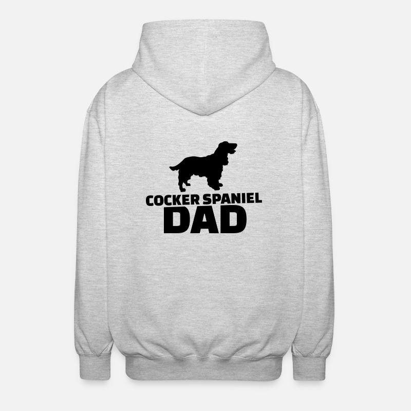 Cocker Spaniel - Unisex Kapuzenjacke - Hellgrau meliert
