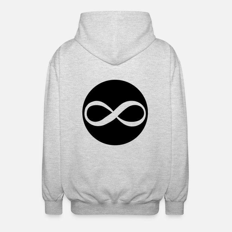 unendlich - Unisex Hooded Jacket - light heather grey