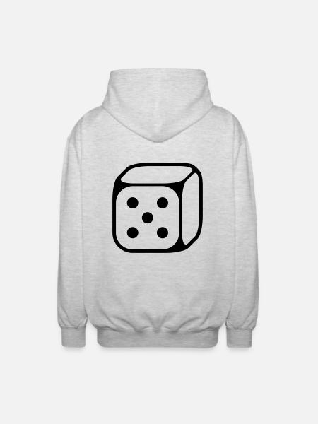 Cubes of 5 (Five / 1C) - Unisex Hooded Jacket - light heather grey