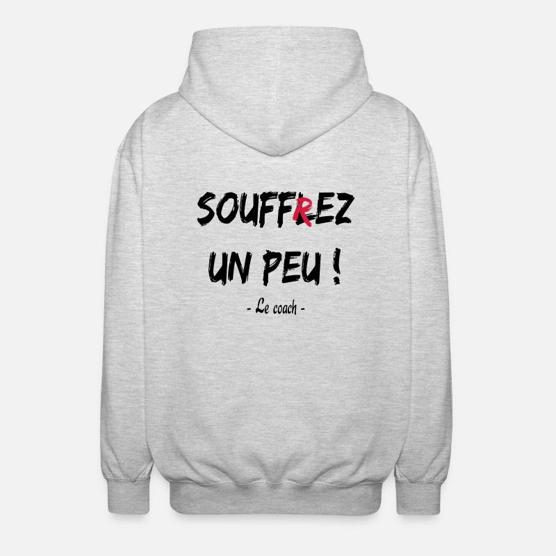 Soufflez un peu - Unisex Kapuzenjacke - Hellgrau meliert