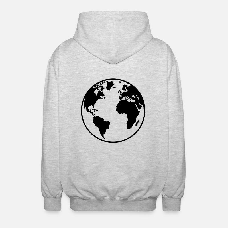 Globus - Unisex Kapuzenjacke - Hellgrau meliert