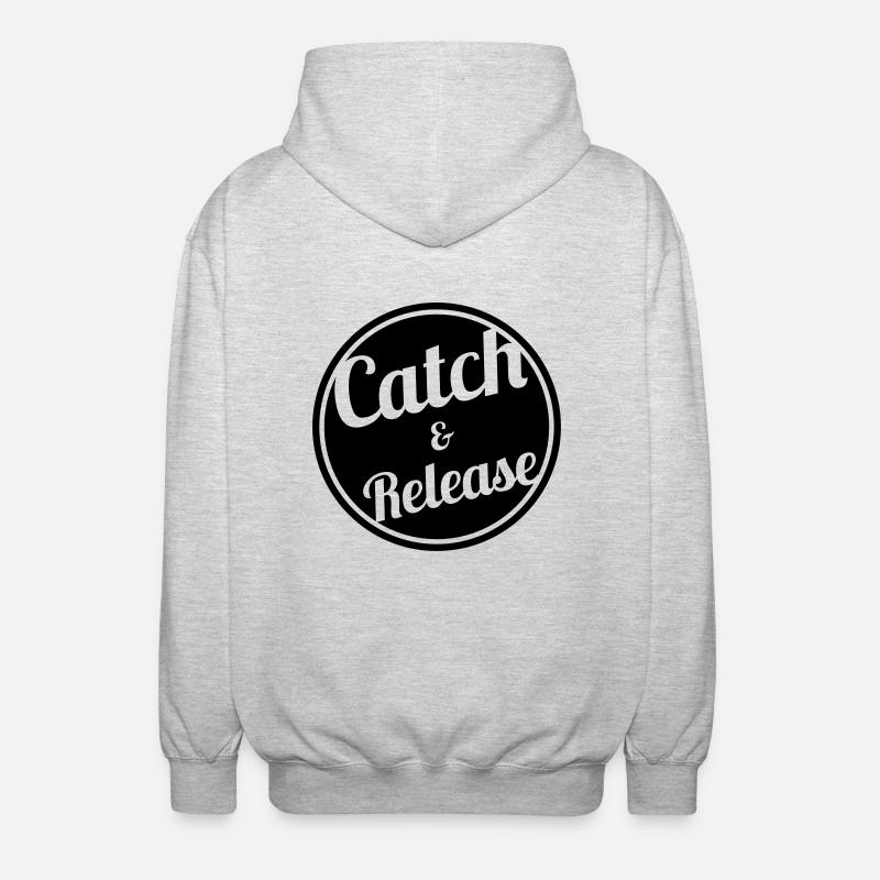 Catch & Release - Unisex Kapuzenjacke - Hellgrau meliert