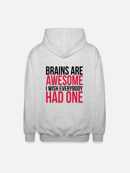 Funny - Unisex Kapuzenjacke - Hellgrau meliert