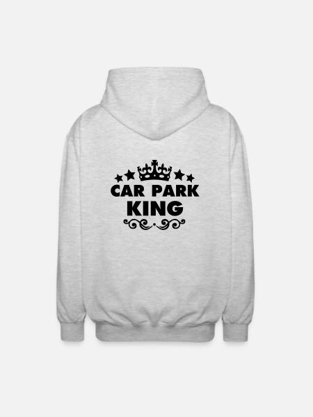 car park king 2015 - Unisex Hooded Jacket - light heather grey