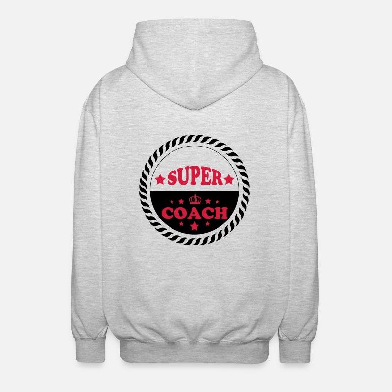 Super coach - Veste à capuche unisexe - gris clair chiné