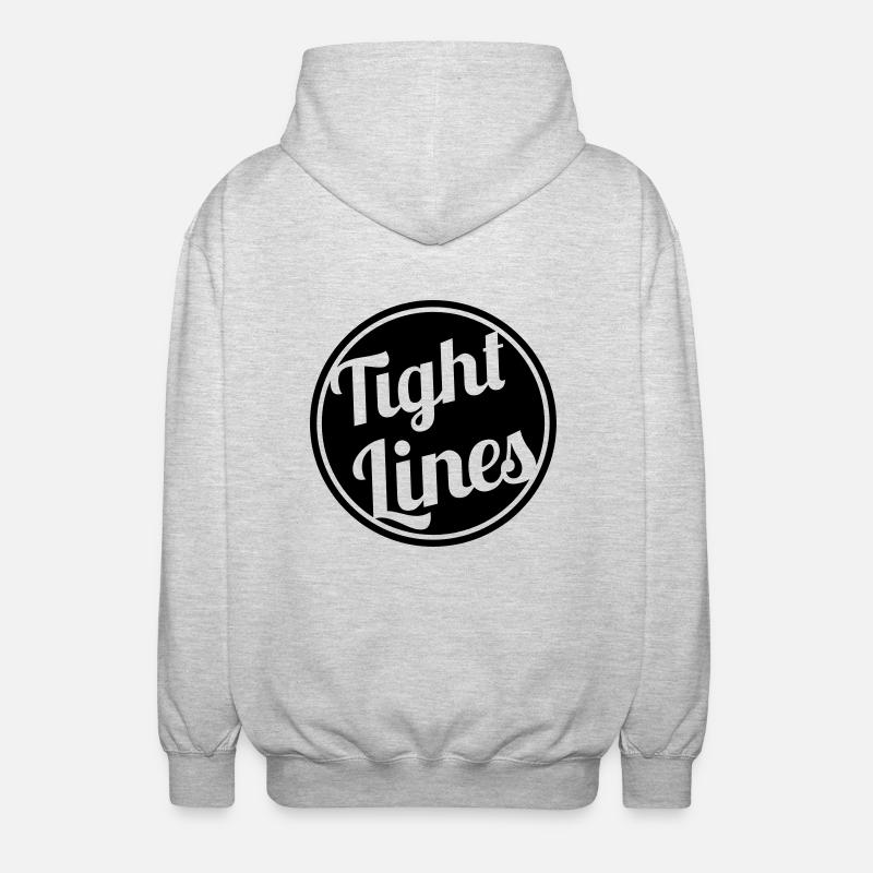 Tight Lines - Unisex Kapuzenjacke - Hellgrau meliert