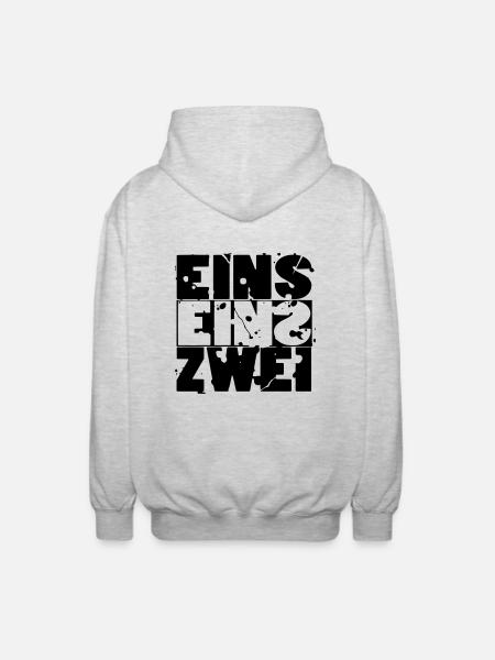Eins Eins Zwei - 112 - Unisex Kapuzenjacke - Hellgrau meliert