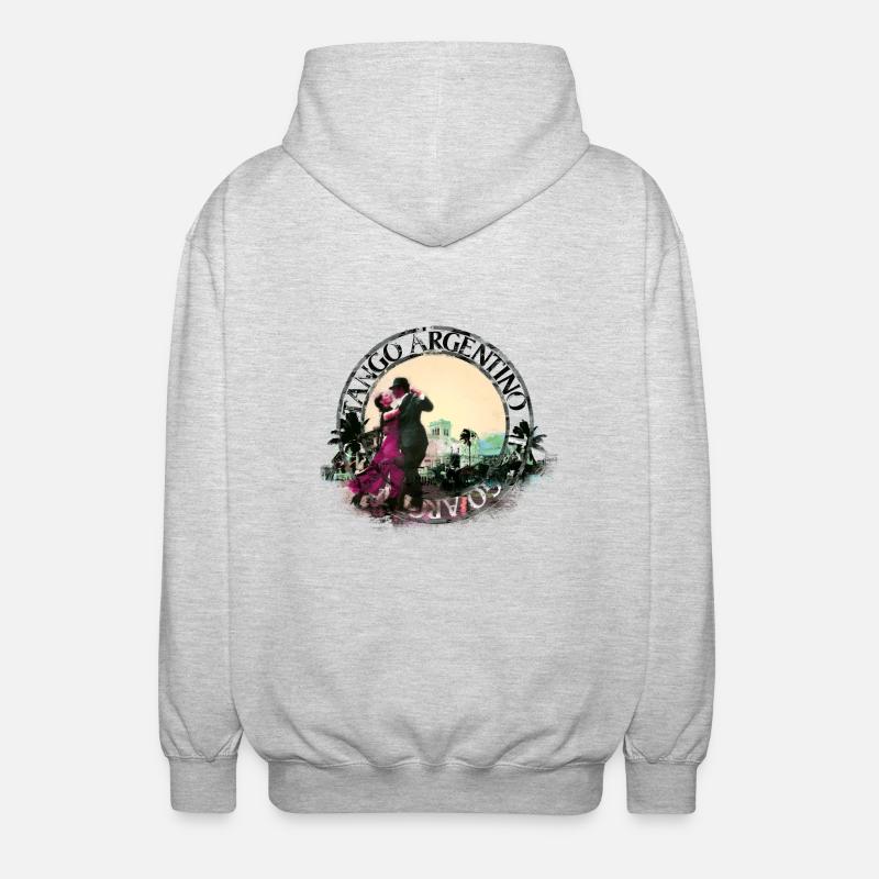 tango - Unisex Kapuzenjacke - Hellgrau meliert