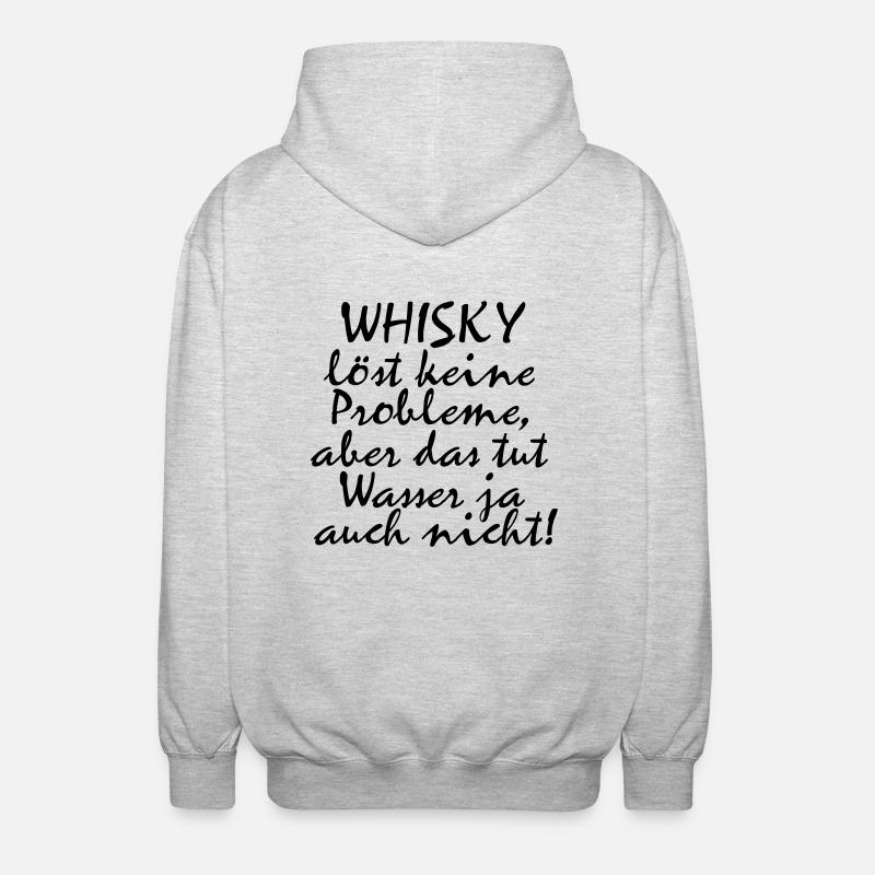 whisky - Unisex Kapuzenjacke - Hellgrau meliert
