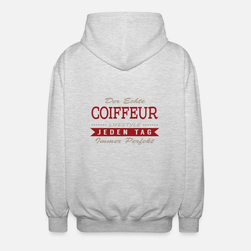 Der echte Coiffeur - Unisex Kapuzenjacke - Hellgrau meliert
