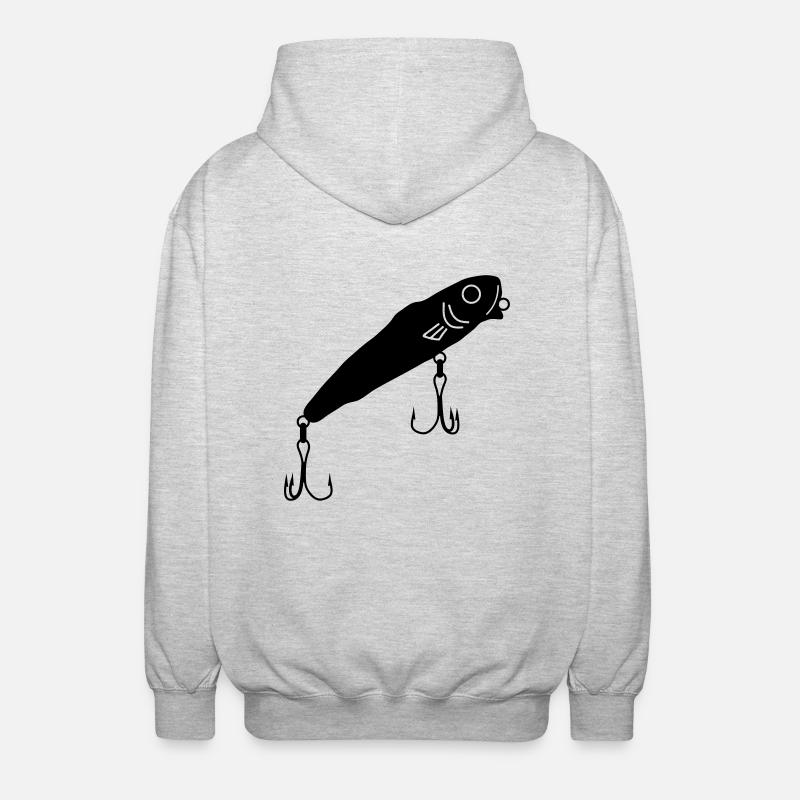 Fischköder_epc1 - Unisex Kapuzenjacke - Hellgrau meliert