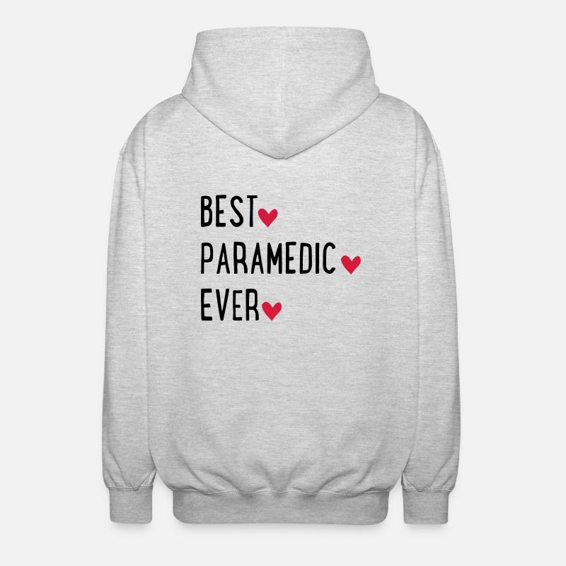 paramedic - Unisex Kapuzenjacke - Hellgrau meliert