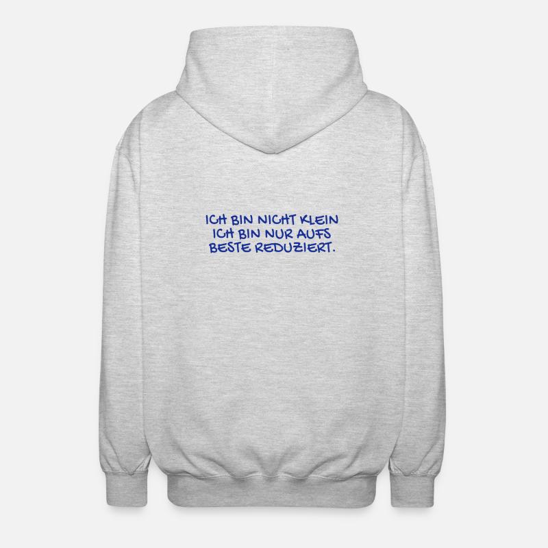 Ich bin nicht kein Spruch - Unisex Kapuzenjacke - Hellgrau meliert
