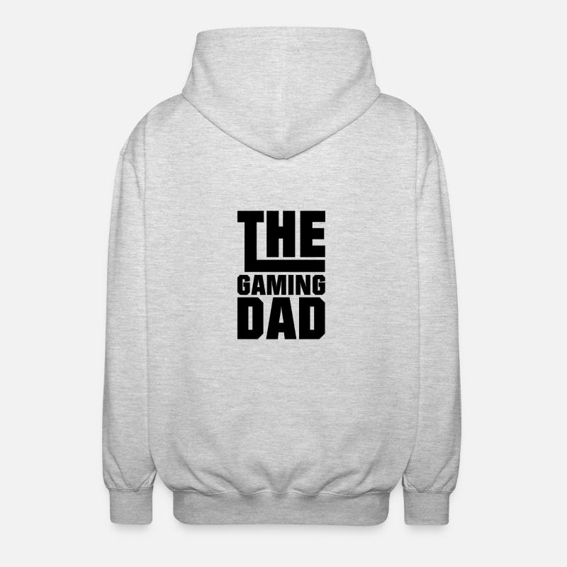 The Gaming Dad - Unisex Kapuzenjacke - Hellgrau meliert
