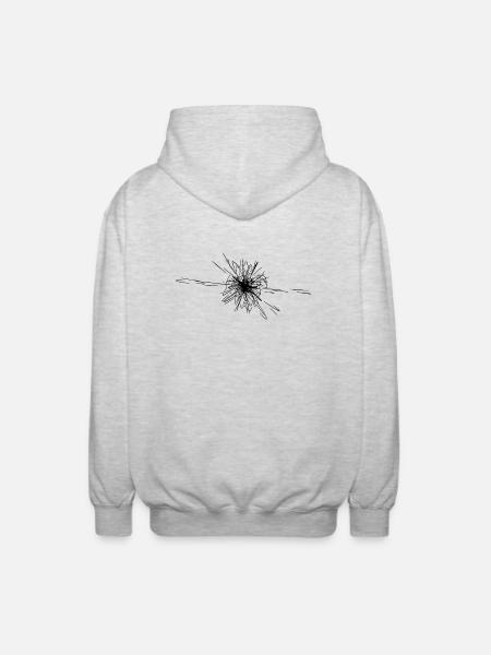 Vector Stars Nova Explosion - Unisex Hooded Jacket - light heather grey