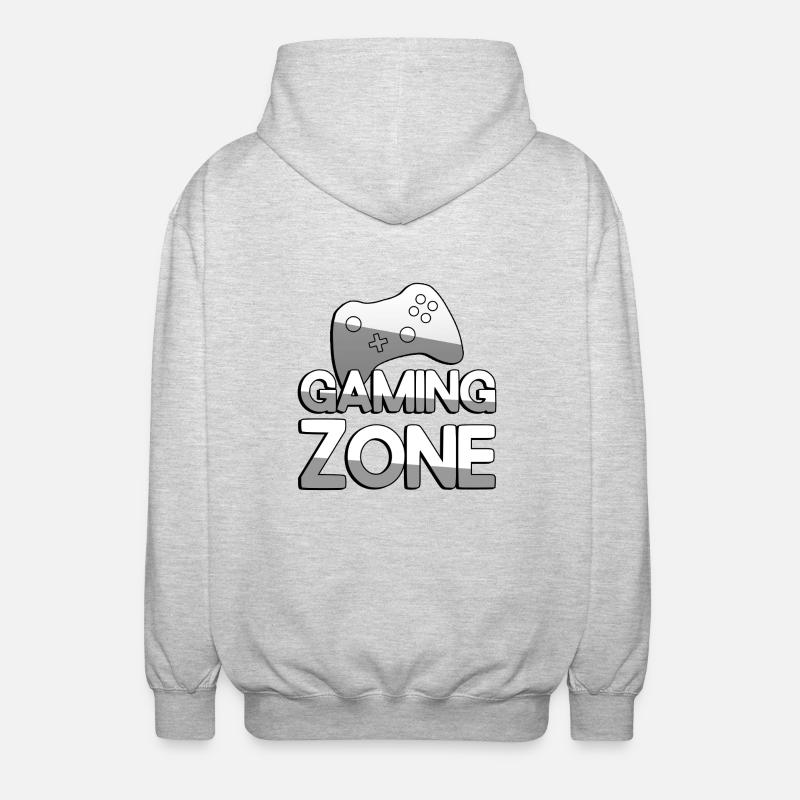 GAMING ZONE + Controller - Gaming - Unisex Hooded Jacket - light heather grey