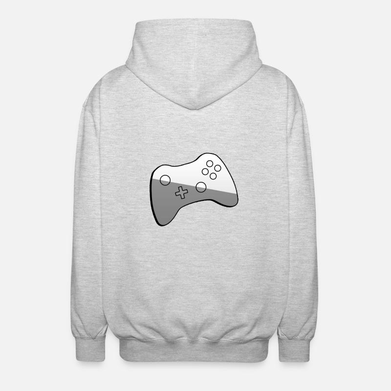 Controller - Illustration - Unisex Hooded Jacket - light heather grey