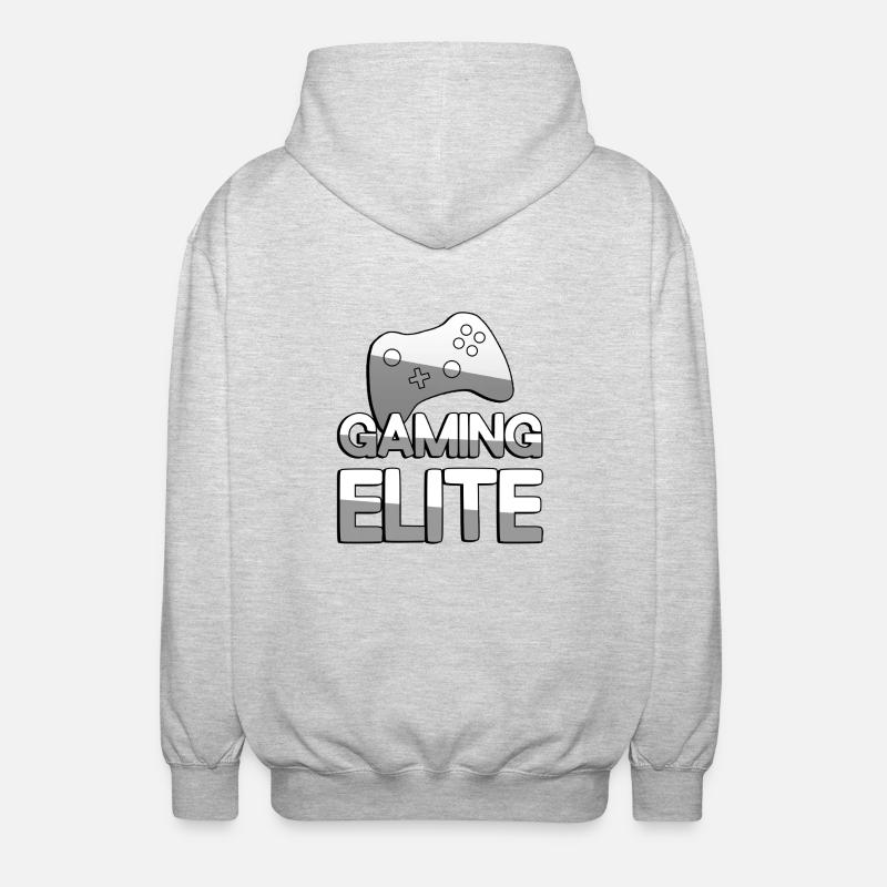 GAMING ELITE + Controller - Gaming - Unisex Hooded Jacket - light heather grey