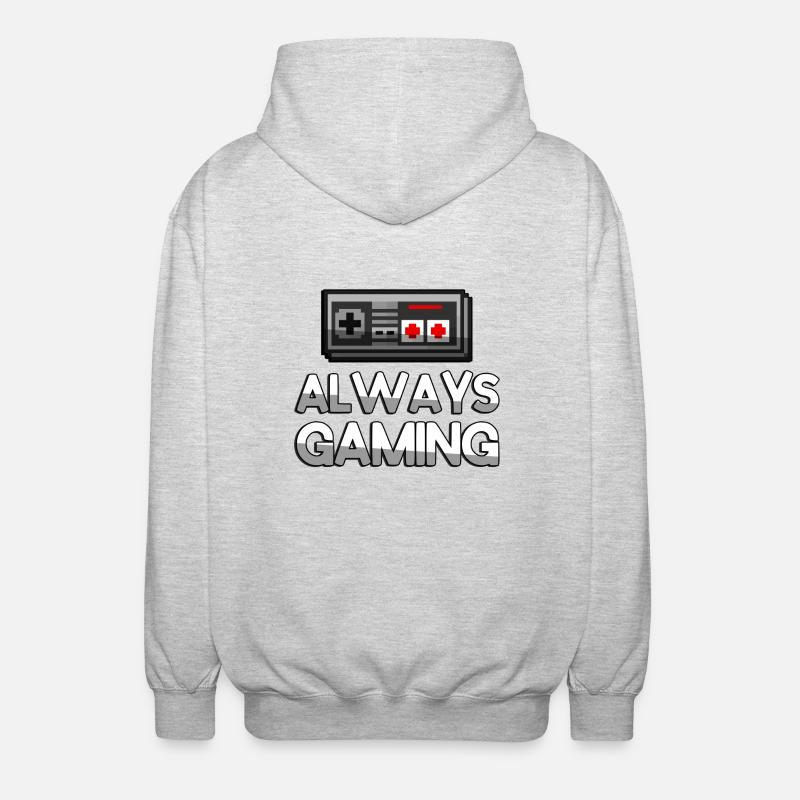 ALWAYS GAMING + NES Controller - Gaming - Unisex Kapuzenjacke - Hellgrau meliert