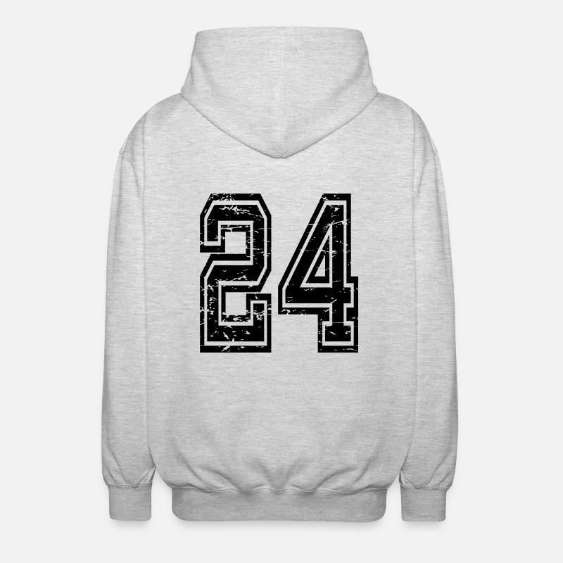 24 Erzincan Nr 24 utilisé - Veste à capuche unisexe - gris clair chiné