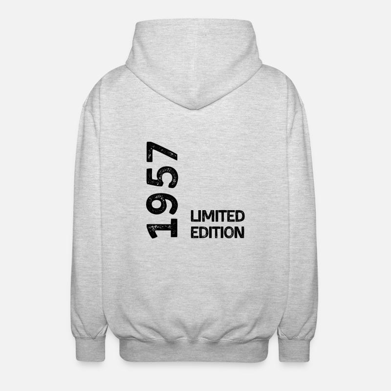 1957 Limitierte Auflage - Unisex Kapuzenjacke - Hellgrau meliert