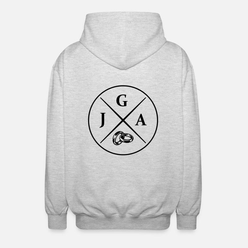 Enterrement de vie de garçon - Veste à capuche unisexe - gris clair chiné
