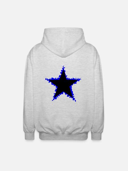 STAR 2 - Unisex Kapuzenjacke - Hellgrau meliert
