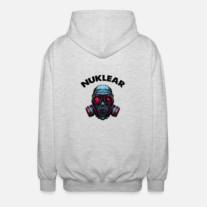 Masque à gaz - Veste à capuche unisexe - gris clair chiné