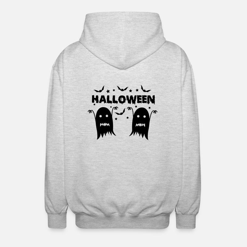 Halloween - Veste à capuche unisexe - gris clair chiné