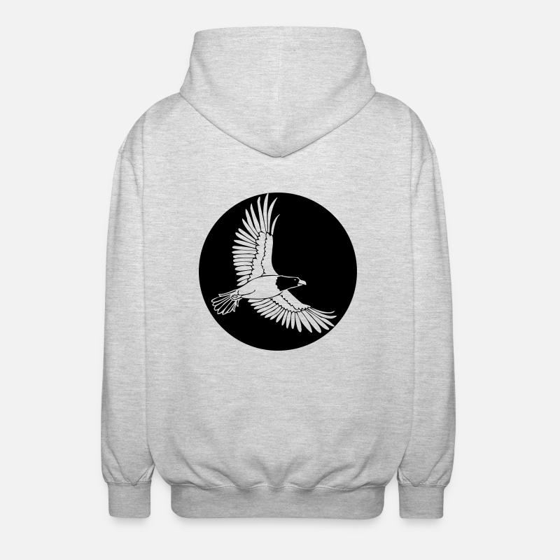 Aigle - Veste à capuche unisexe - gris clair chiné